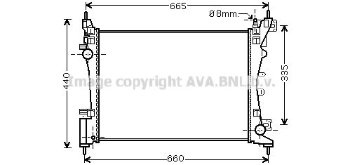 AVA QUALITY COOLING Радиатор, охлаждение двигателя CN2261